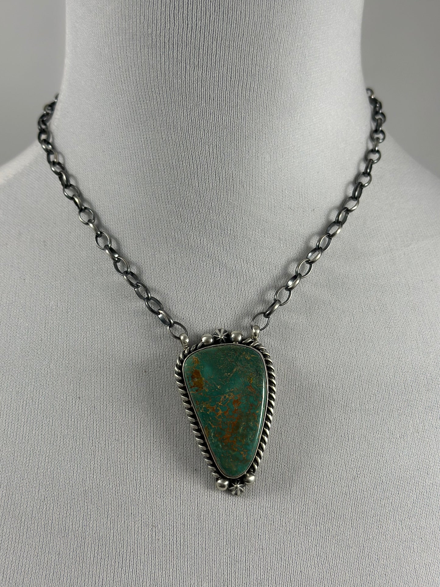 Royston Turquoise Single Stone Necklace