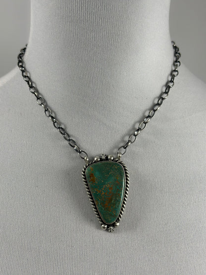 Royston Turquoise Single Stone Necklace