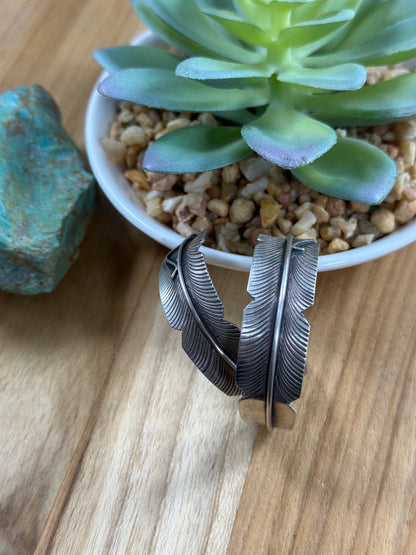 Feather Leaf Hoop Earrings Earrings