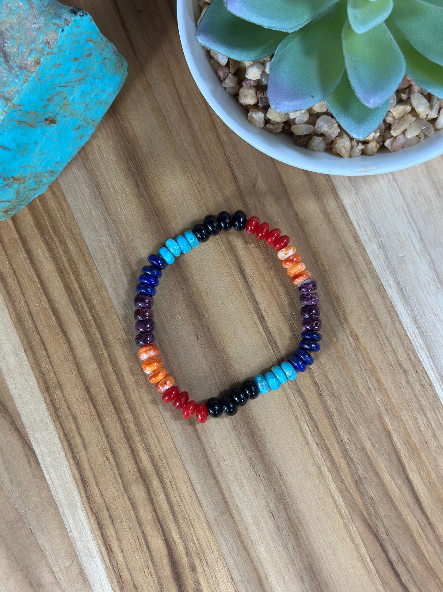 Multi Color Pearls Bead Bracelet
