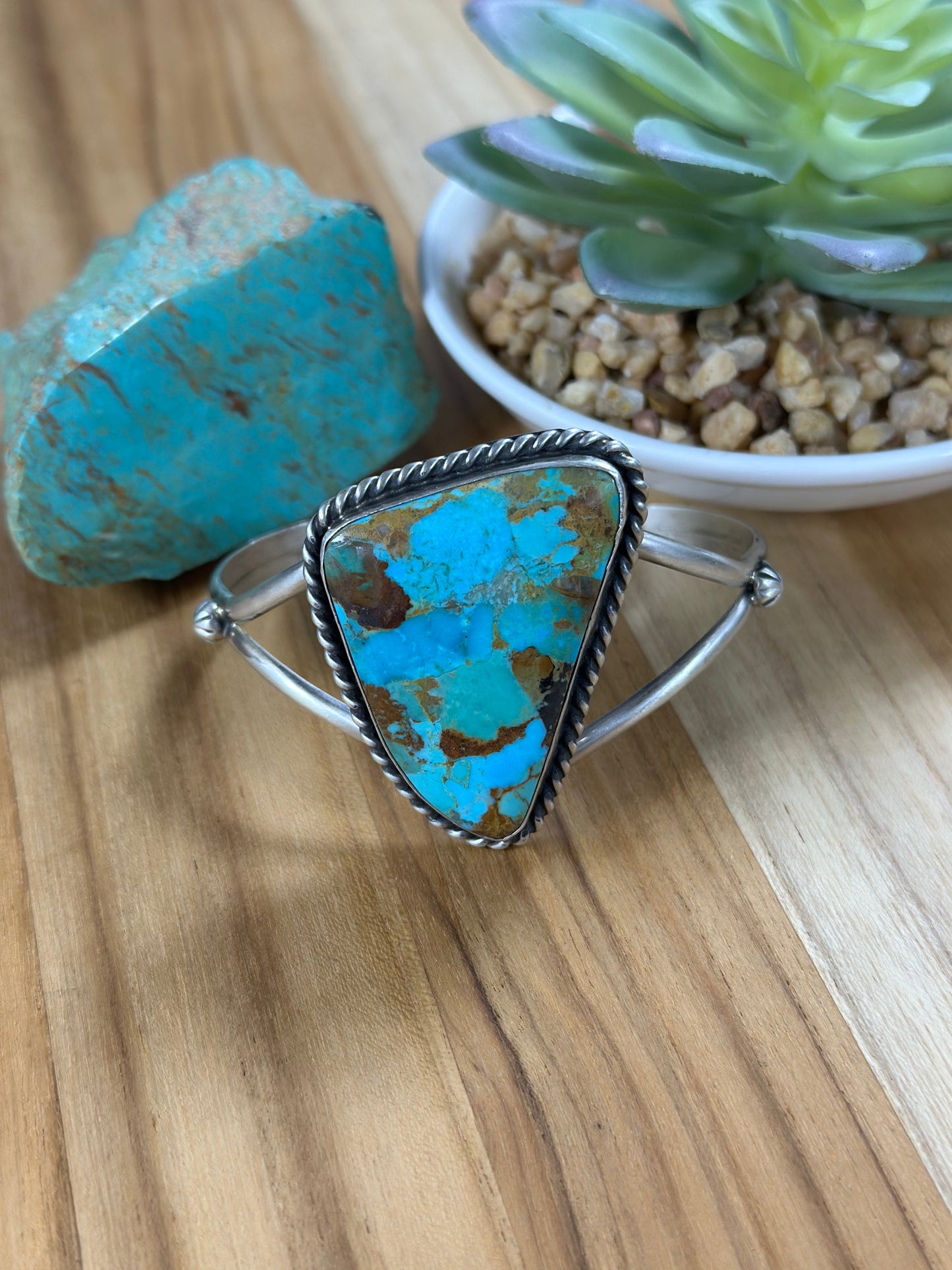 Kingman Turquoise Sterling Silver Cuff