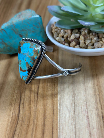 Kingman Turquoise Sterling Silver Cuff