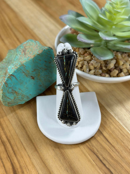 2 Stone Black Jack Ring
