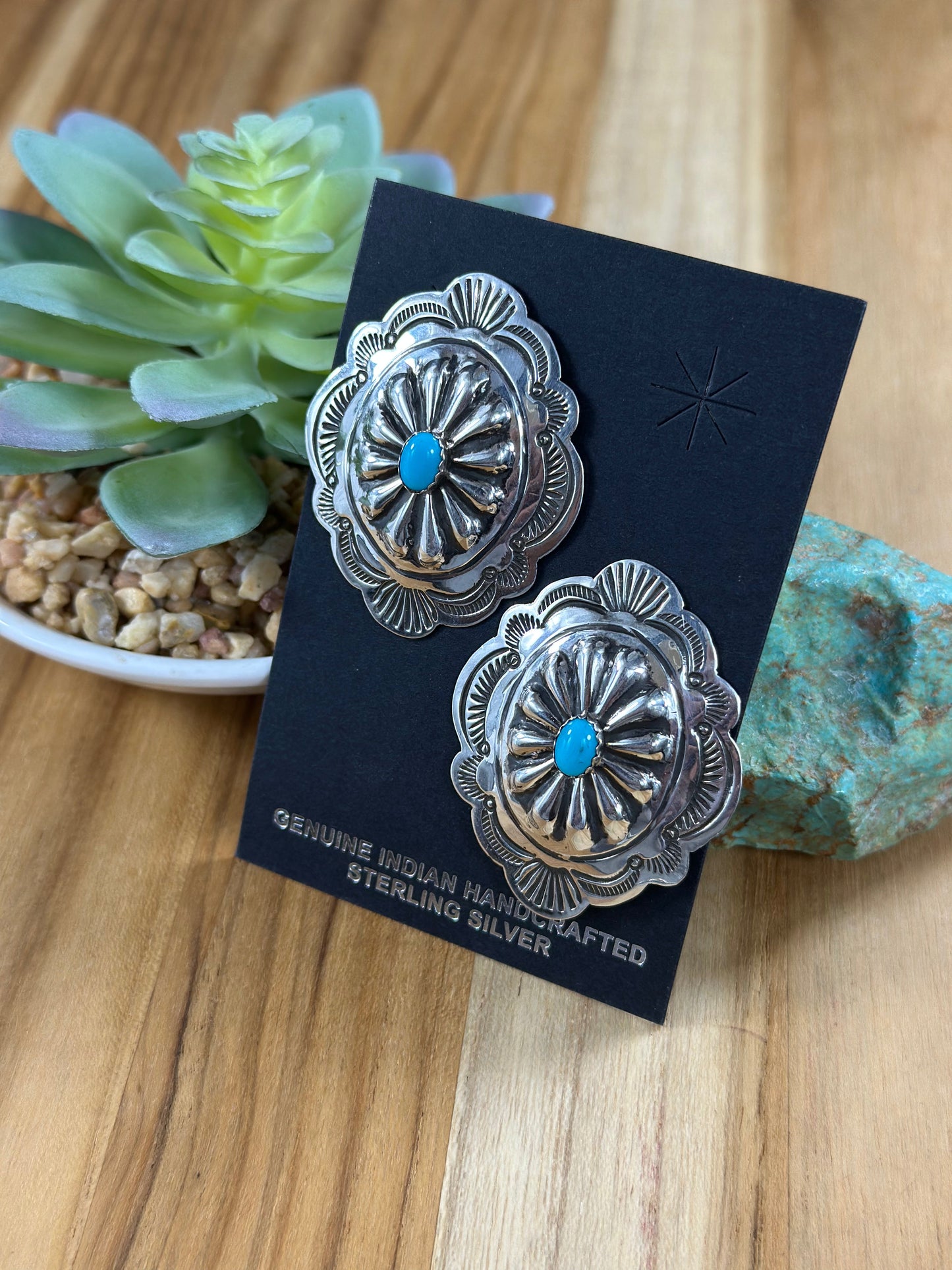 Concho Stud Earrings