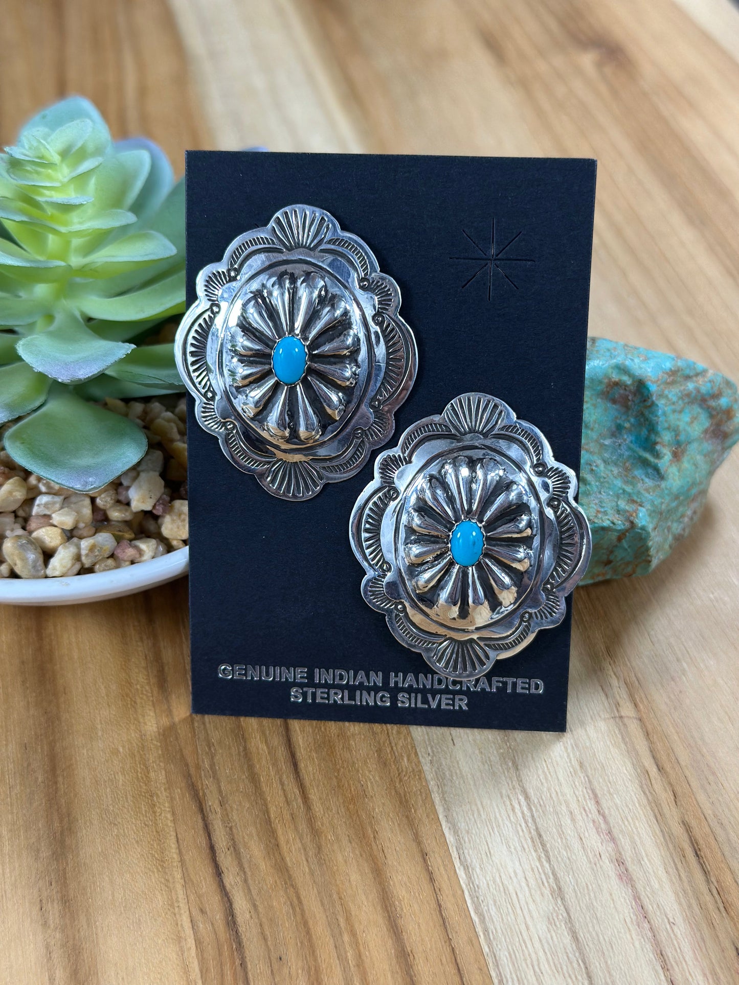 Concho Stud Earrings