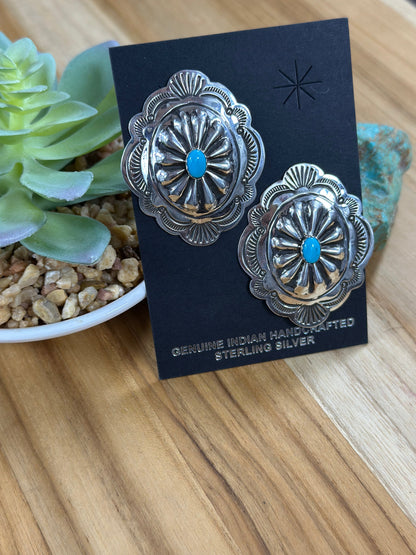 Concho Stud Earrings