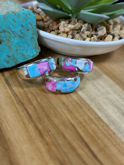 Signet Cotton Candy Inlay Rings