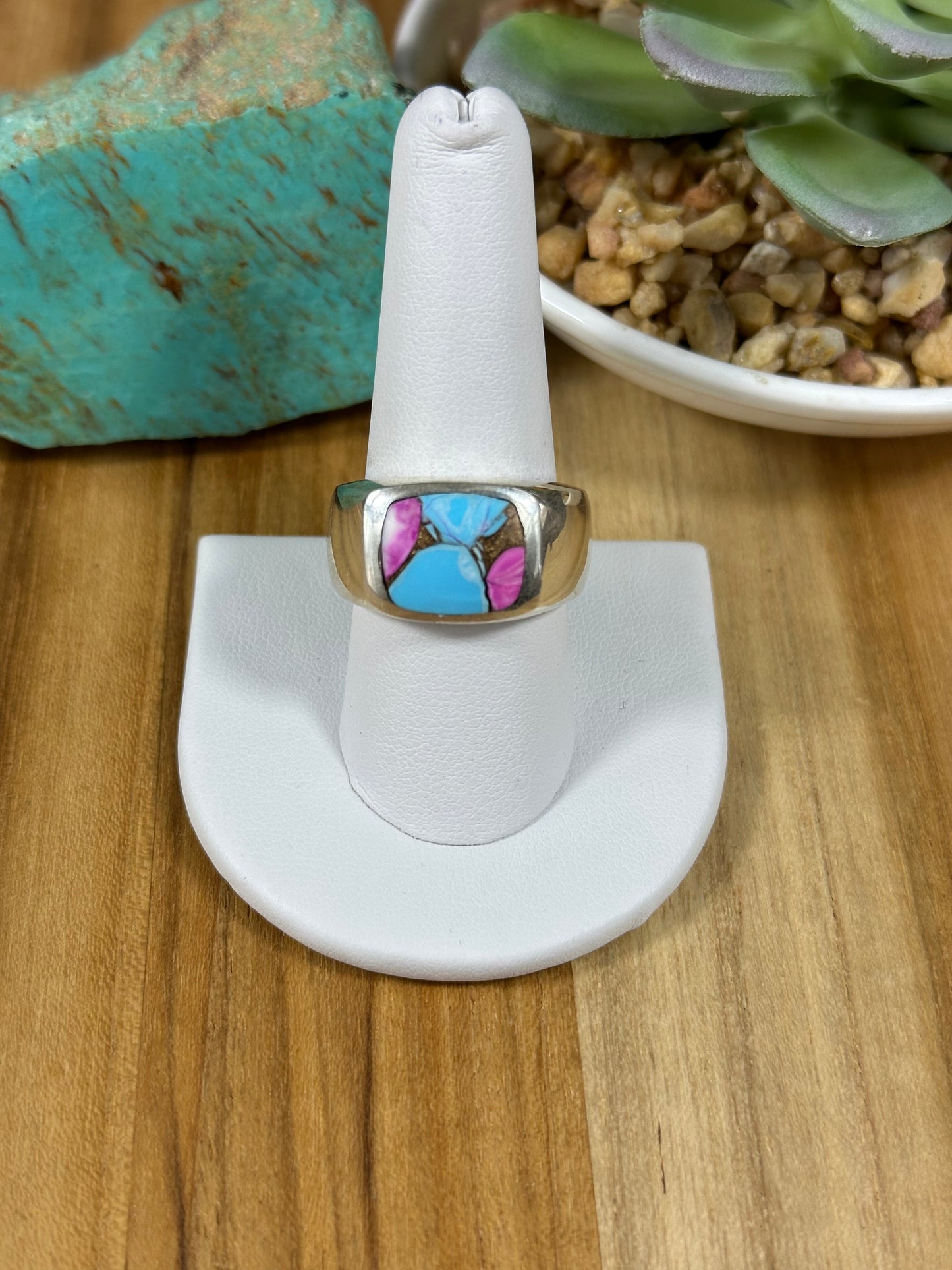 Signet Cotton Candy Inlay Rings