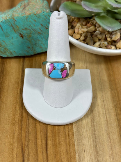 Signet Cotton Candy Inlay Rings