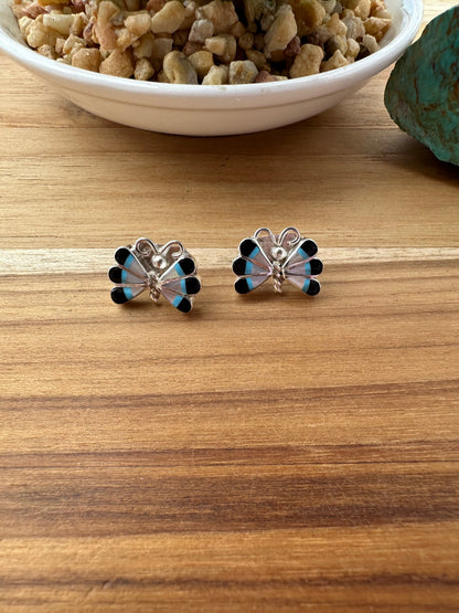 Zuni Butterfly Stud Earrings