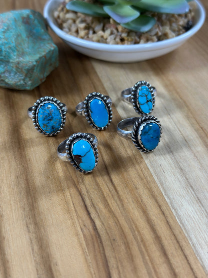 Kingman Turquoise Rings
