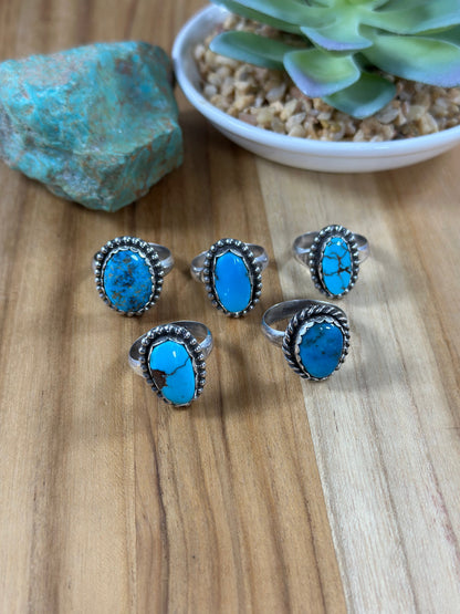 Kingman Turquoise Rings