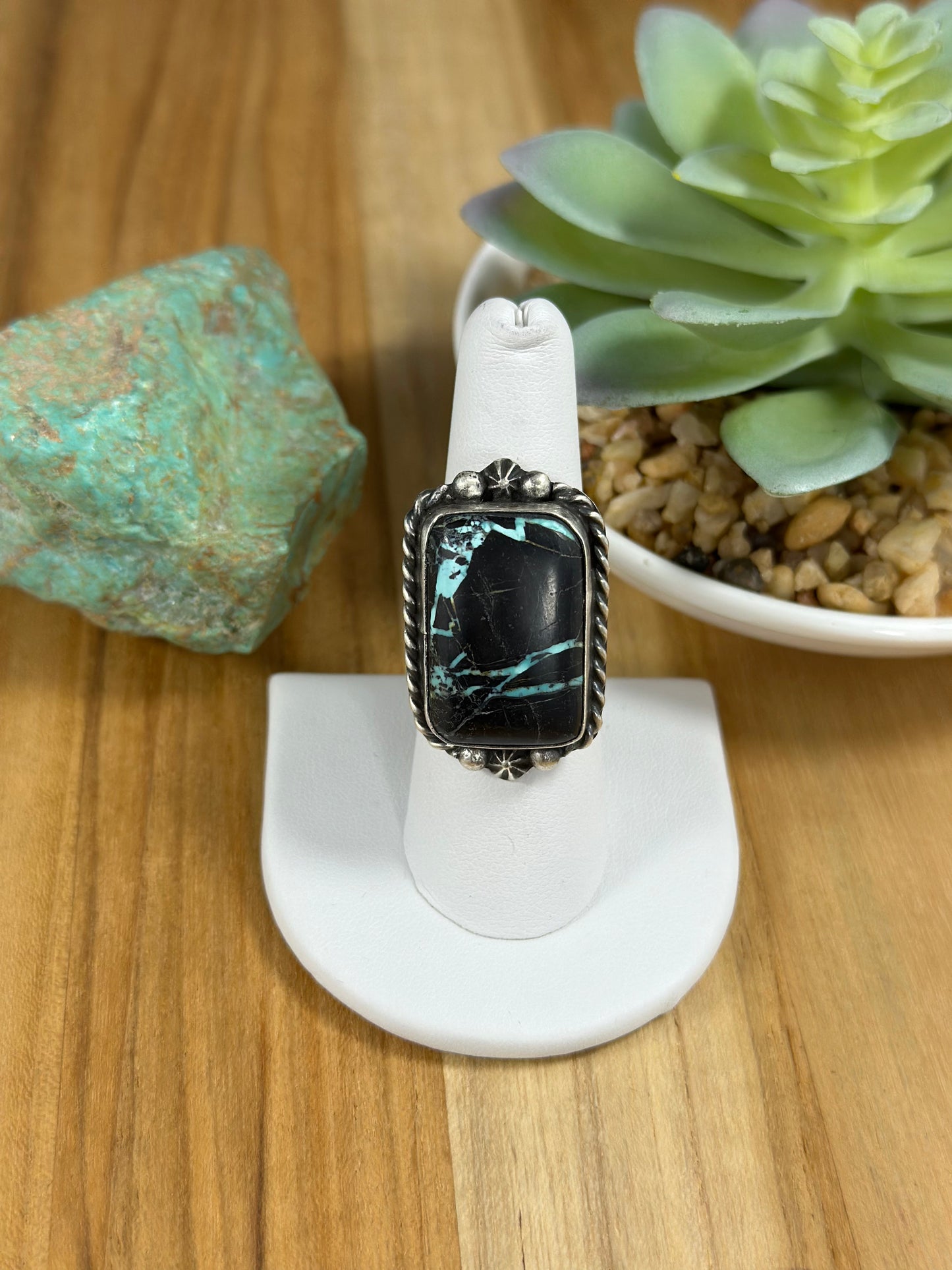 Black Jack Adjustable Square Ring