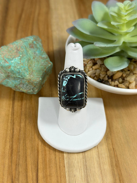 Black Jack Adjustable Square Ring