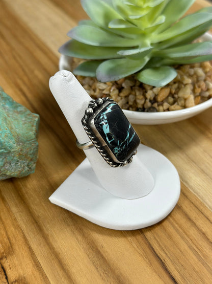Black Jack Adjustable Square Ring