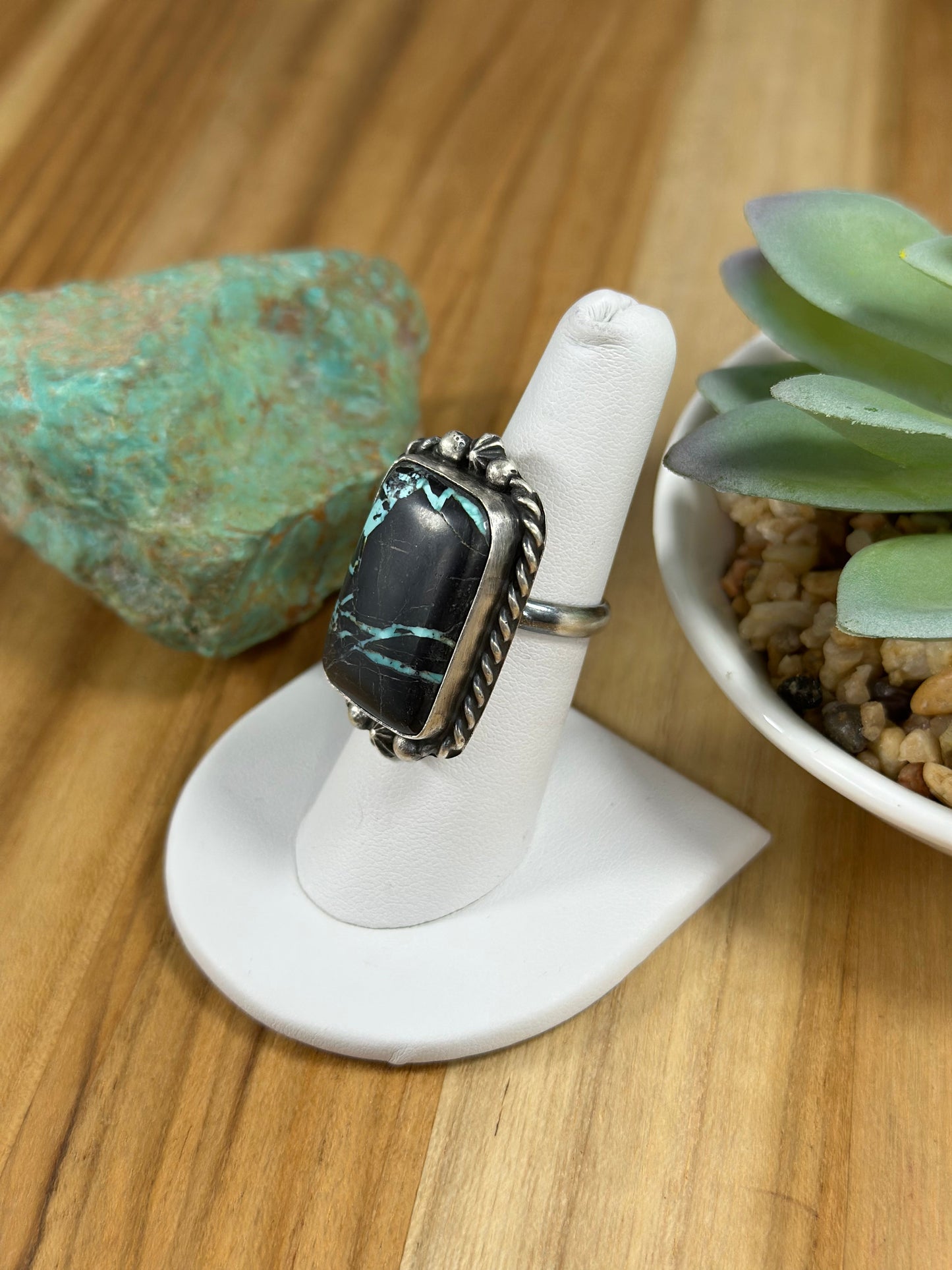 Black Jack Adjustable Square Ring