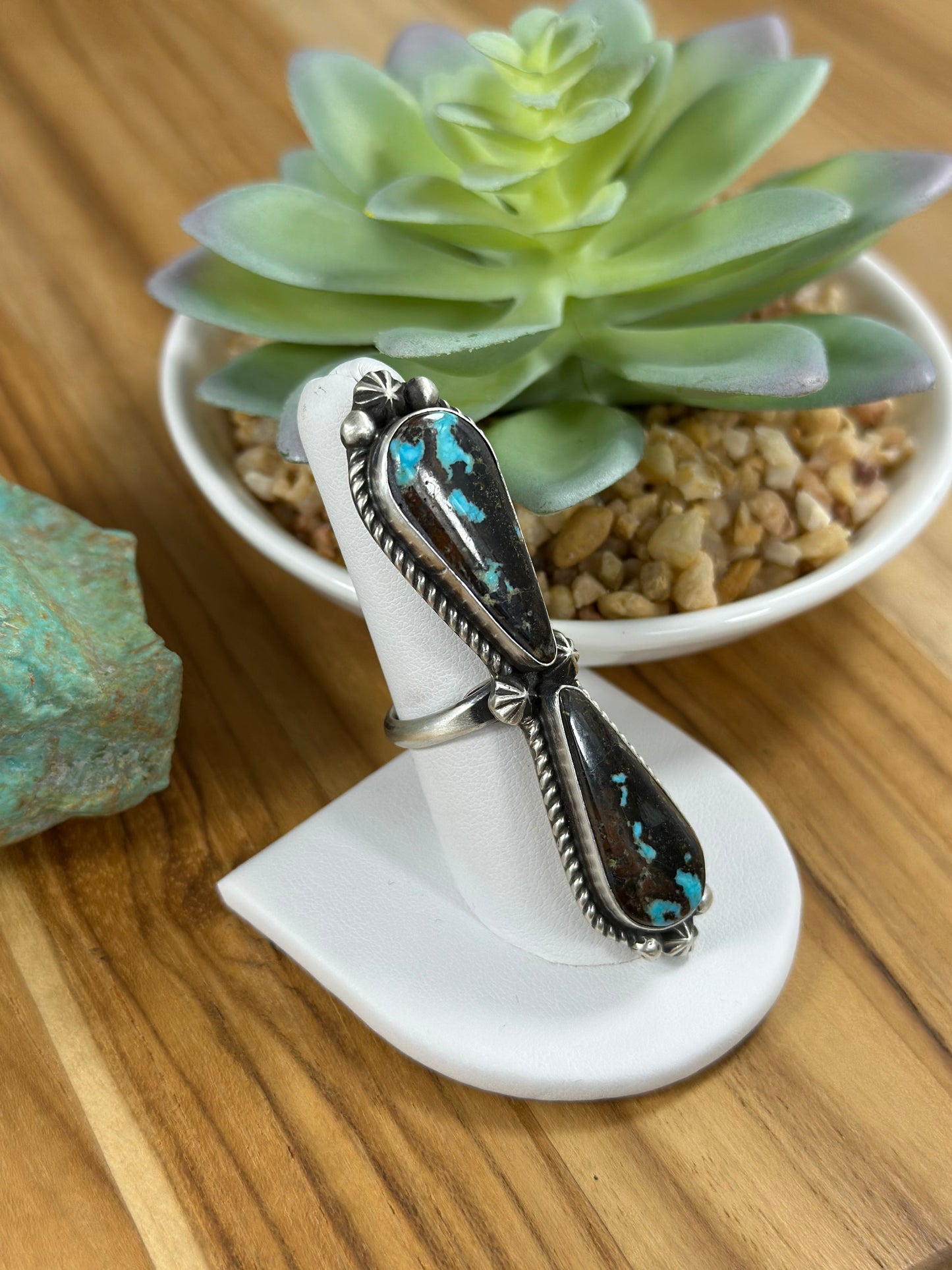 2 Stone Black Jack Ring