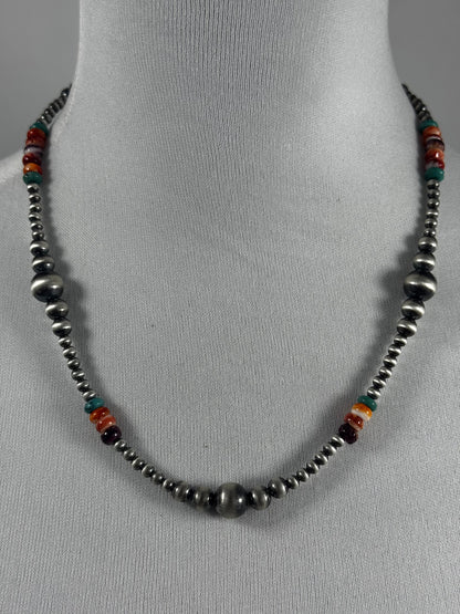 Multi Color Pearl Necklace