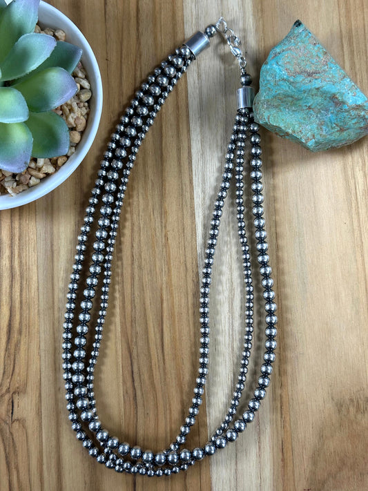 18" 3 Strand Sterling Pearls