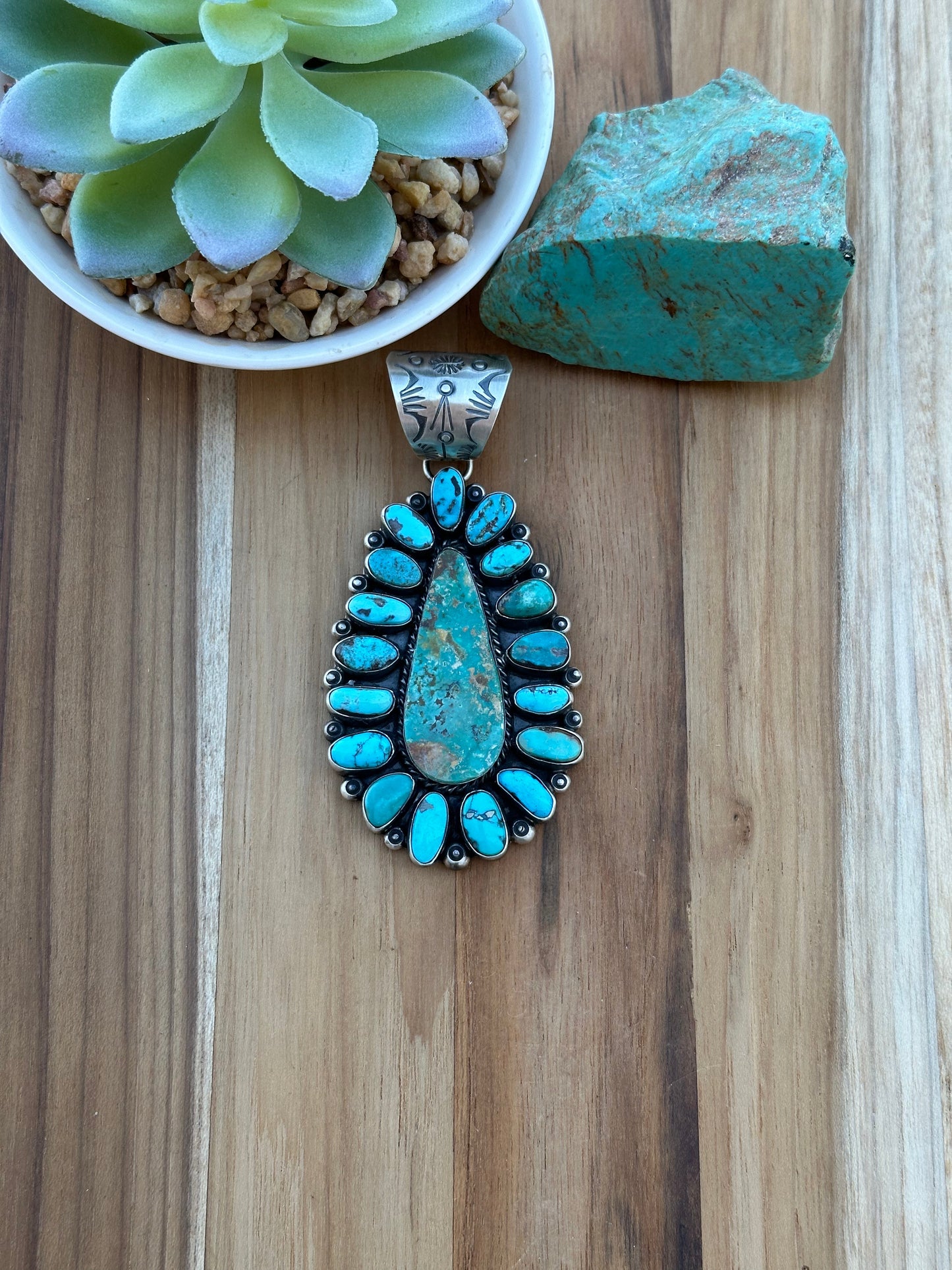 Royston Teardrop Sterling Silver Pendant