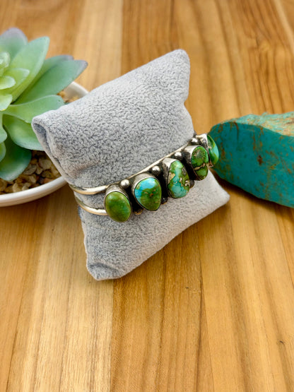 Sonoran Gold 5 Stone Sterling Cuff