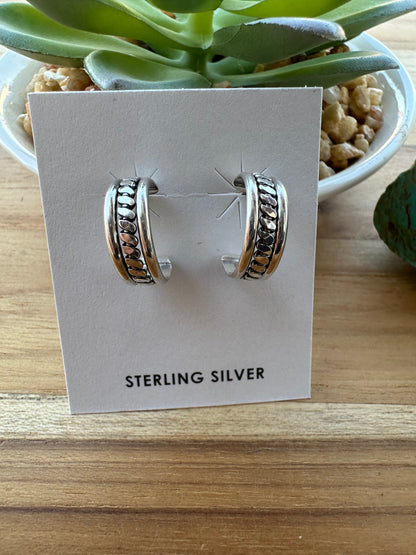 Sterling Hoop Earrings