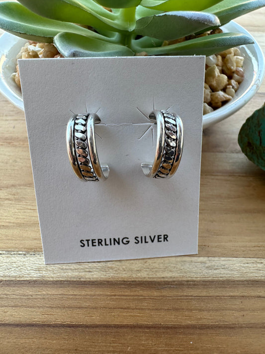 Sterling Hoop Earrings