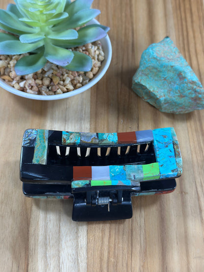 Multi Color Stone Hair Clip