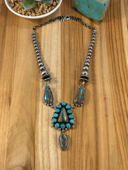 Royston Ribbon Cluster Sterling Silver Lariat