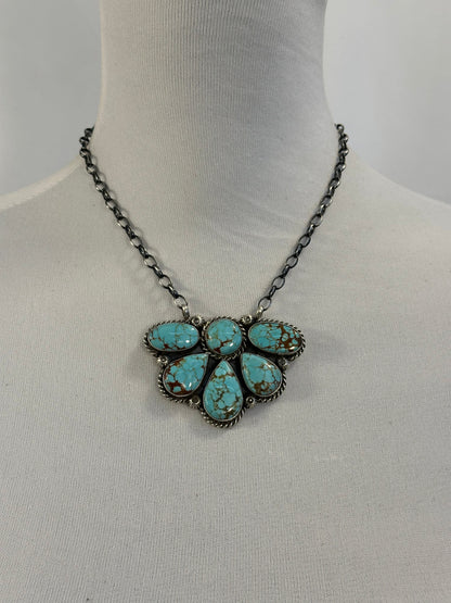 Number 8 Cluster Necklace