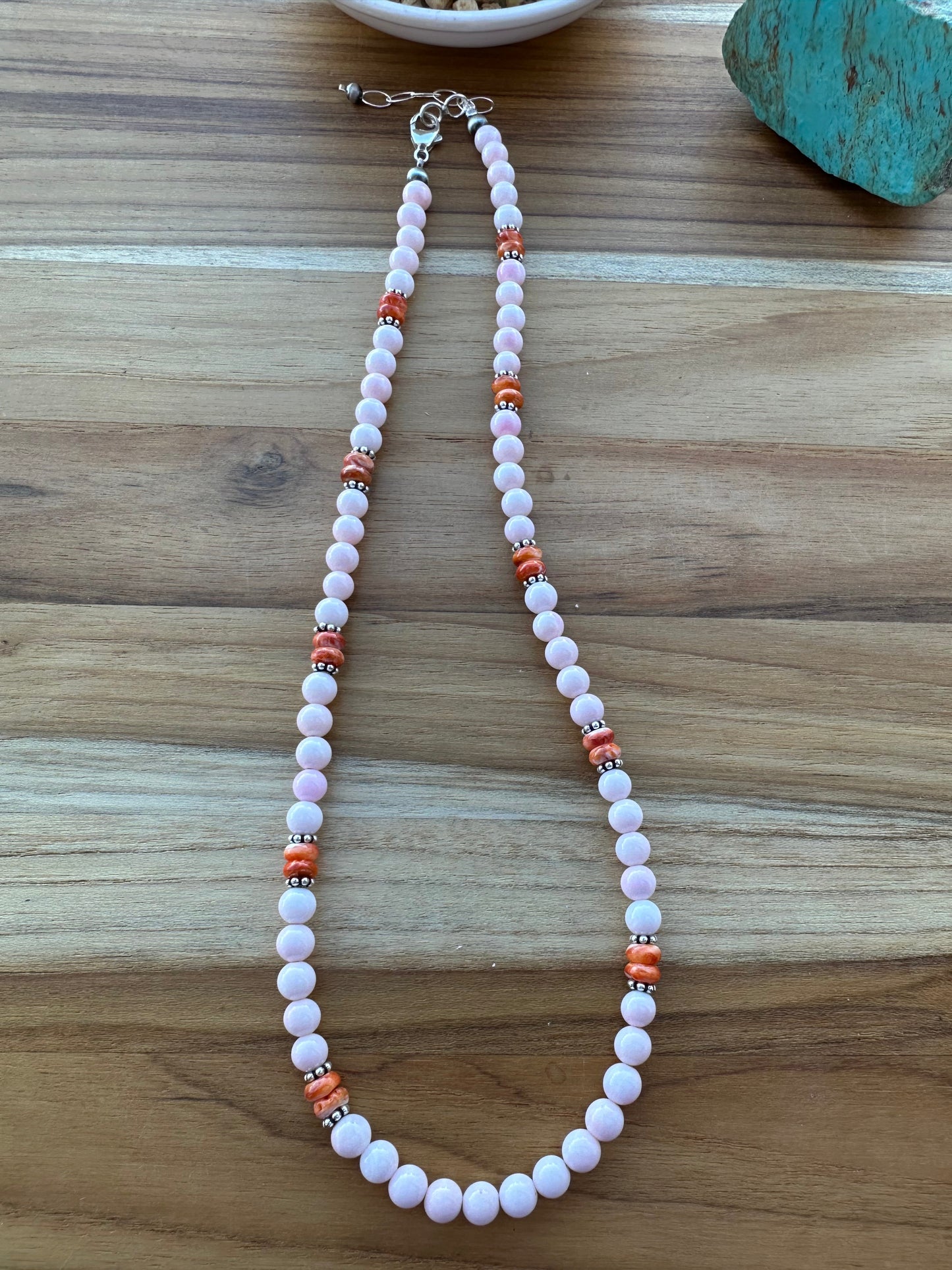 Pink Conch Bead Necklace