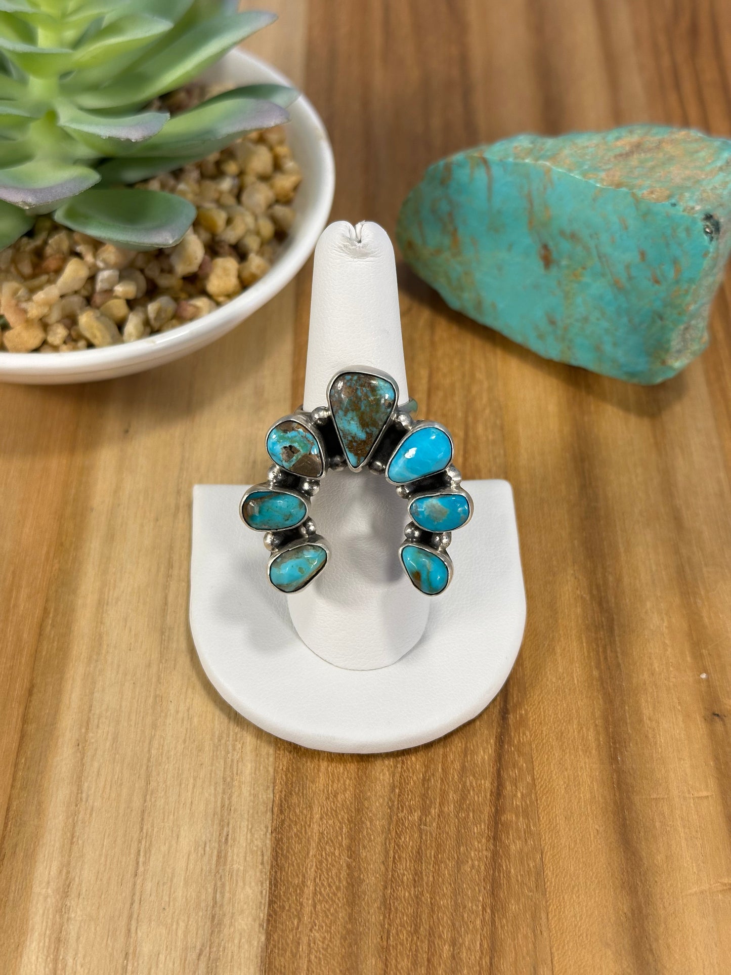Half Cluster 7 Stone Kingman Ring