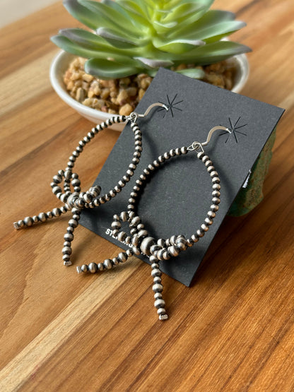 Bow Hoop Dangle Earring