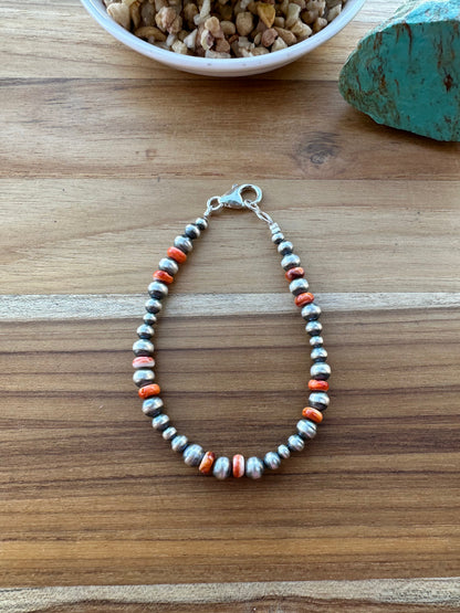 Pearl & Spiny Bead Bracelet