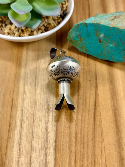 Sterling Silver Blossom Pendant