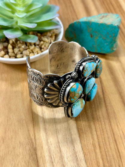 Royston Cluster Sterling Silver Cuff