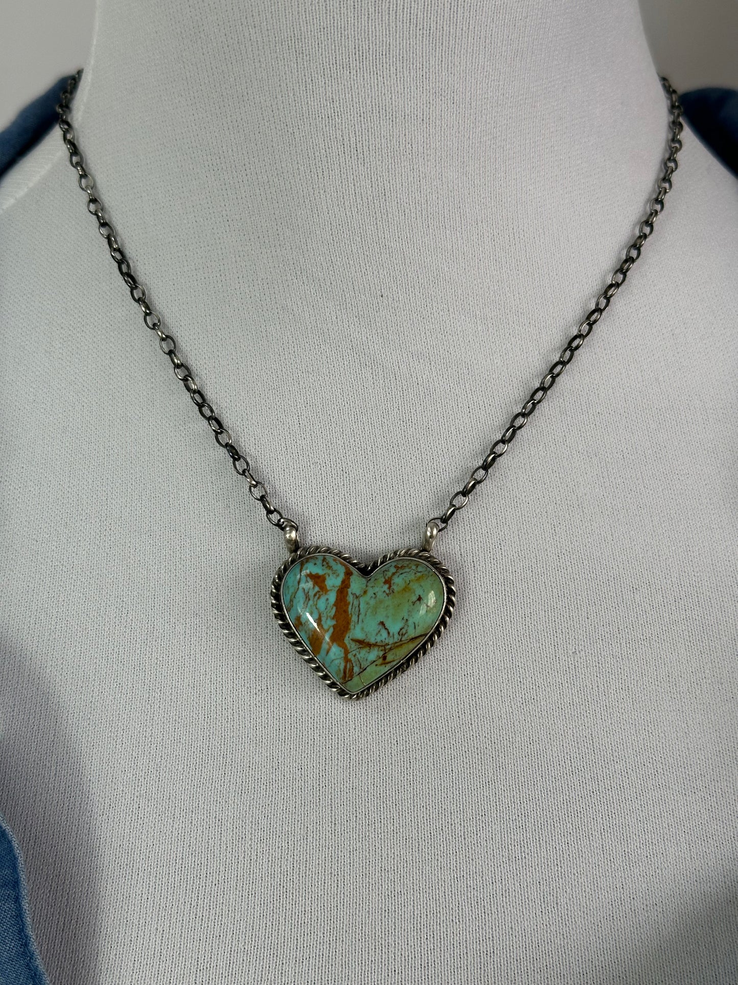 16" Kingman Heart Necklace