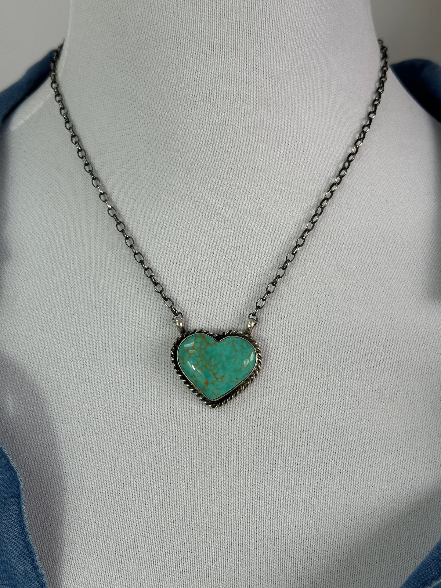 16" Kingman Heart Necklace