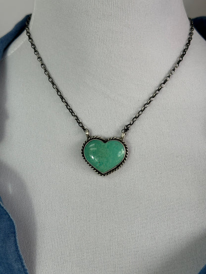 16" Kingman Heart Necklace