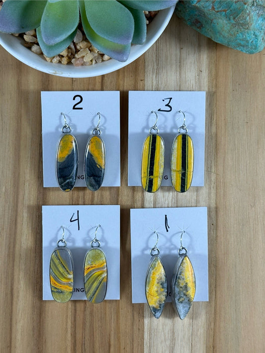 Bumblebee Dangle Earrings