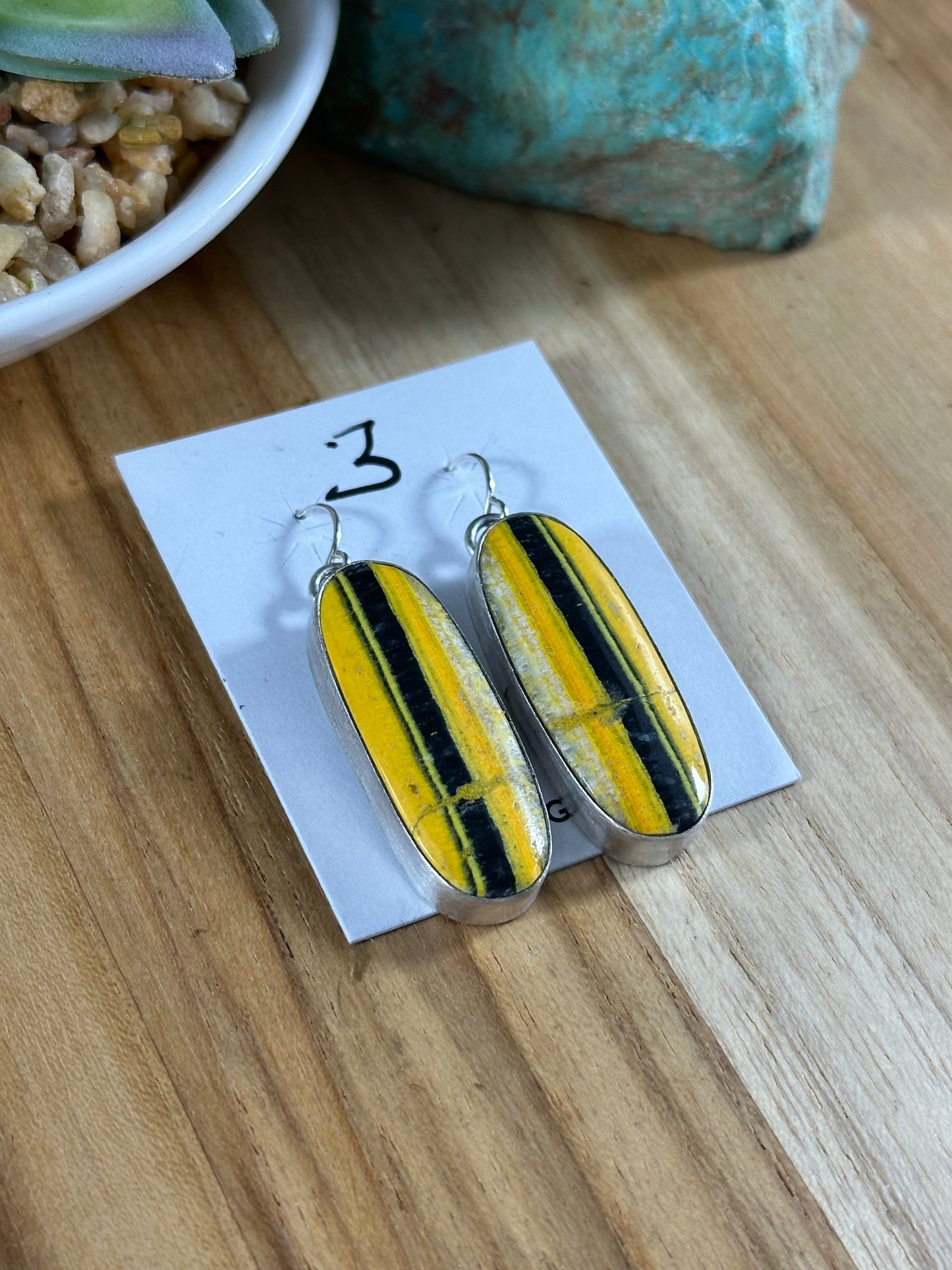 Bumblebee Dangle Earrings