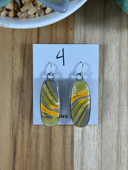 Bumblebee Dangle Earrings